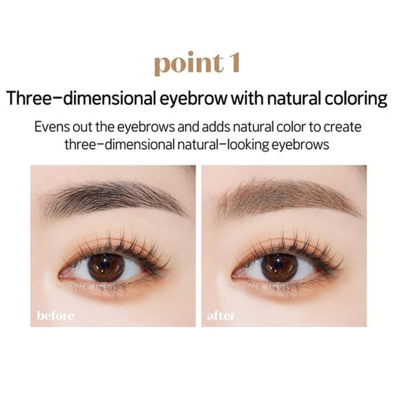 ETUDE Color My Brows Brow Mascara - 3D Natural Coloring & Moisturizing Gel in Red Brown (0.152 Fl Oz)