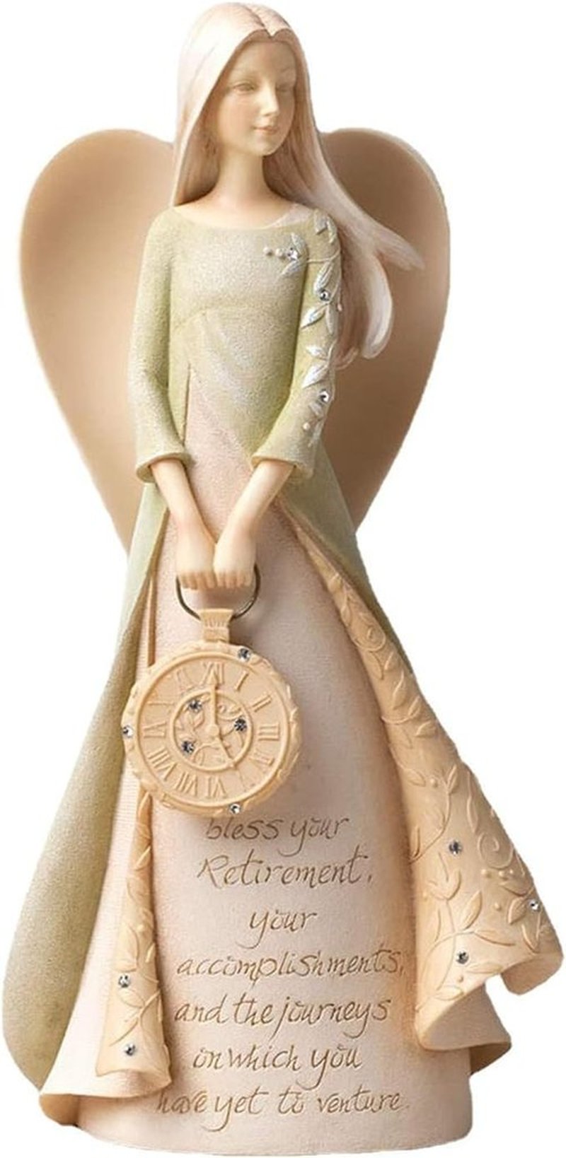 Retirement Gifts for Women - 6.5" Elegant Angel Figurine Set | Perfect for Coworkers, Teachers, Nurses & Friends