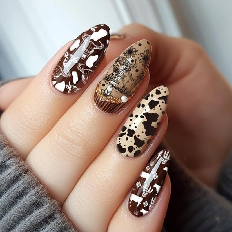 PH PandaHall 3pcs Cow-Theme Nail Stamping Plates 56 Patterns Cow Spots Nail Art Stencils Cute Animal Manicure Art Templates Leopard Nails Image Plates for Women Manicures Design Printing Supplies