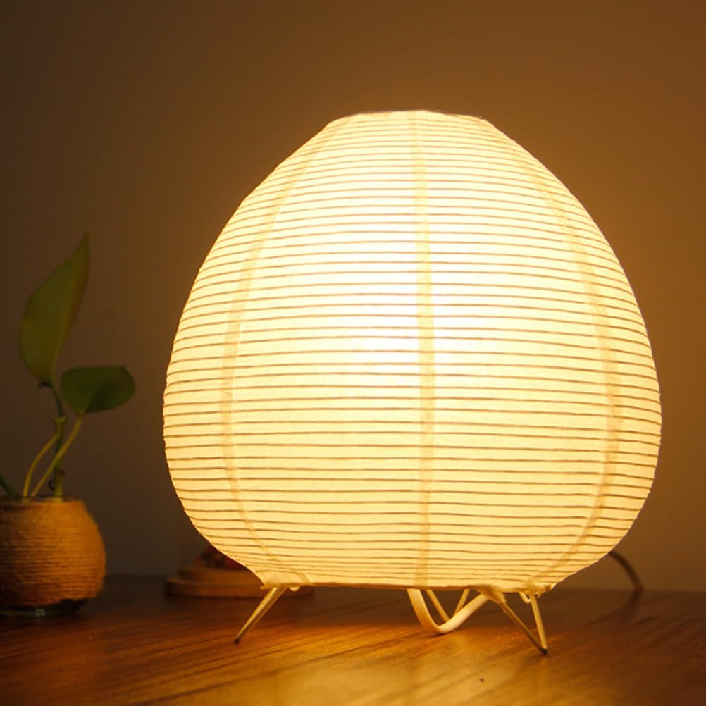 Rice Paper Lamp Bedside Light Kids Paper Small Night Light Bedroom Lantern Us Plug Lamp Shade Lamps Table Modern Modern Table Lamps for Bedroom