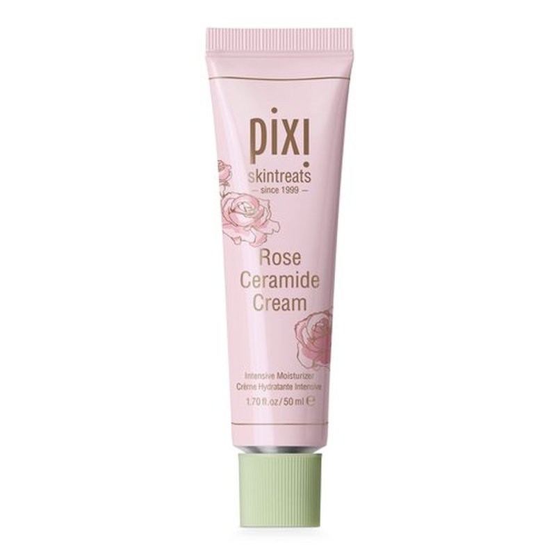 Pixi Beauty Rose Ceramide Hydrating Face Cream | Rose Infused Ceramide Daily Moisturizer | Ultra Rich Barrier Repair Cream for Radiant & Supple Skin Care | 1.70 Fl Oz