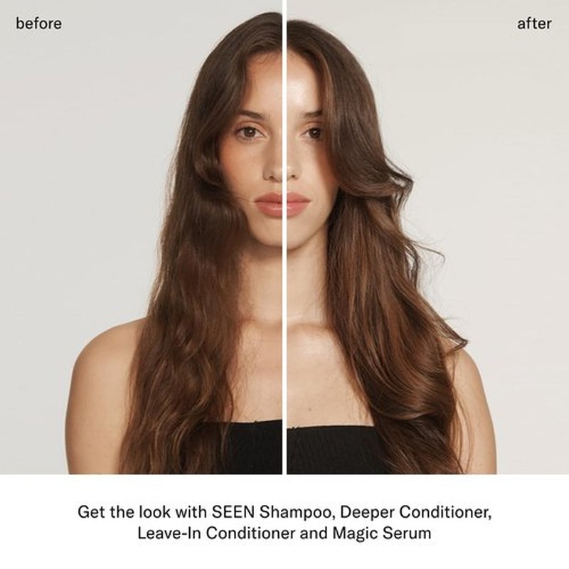 SEEN Shampoo & Deeper Conditioner Bundle, Fragrance-Free - Non-Comedogenic Hair Care Set, Dermatologist-Developed, Safe for Sensitive, Eczema & Acne-Prone Skin