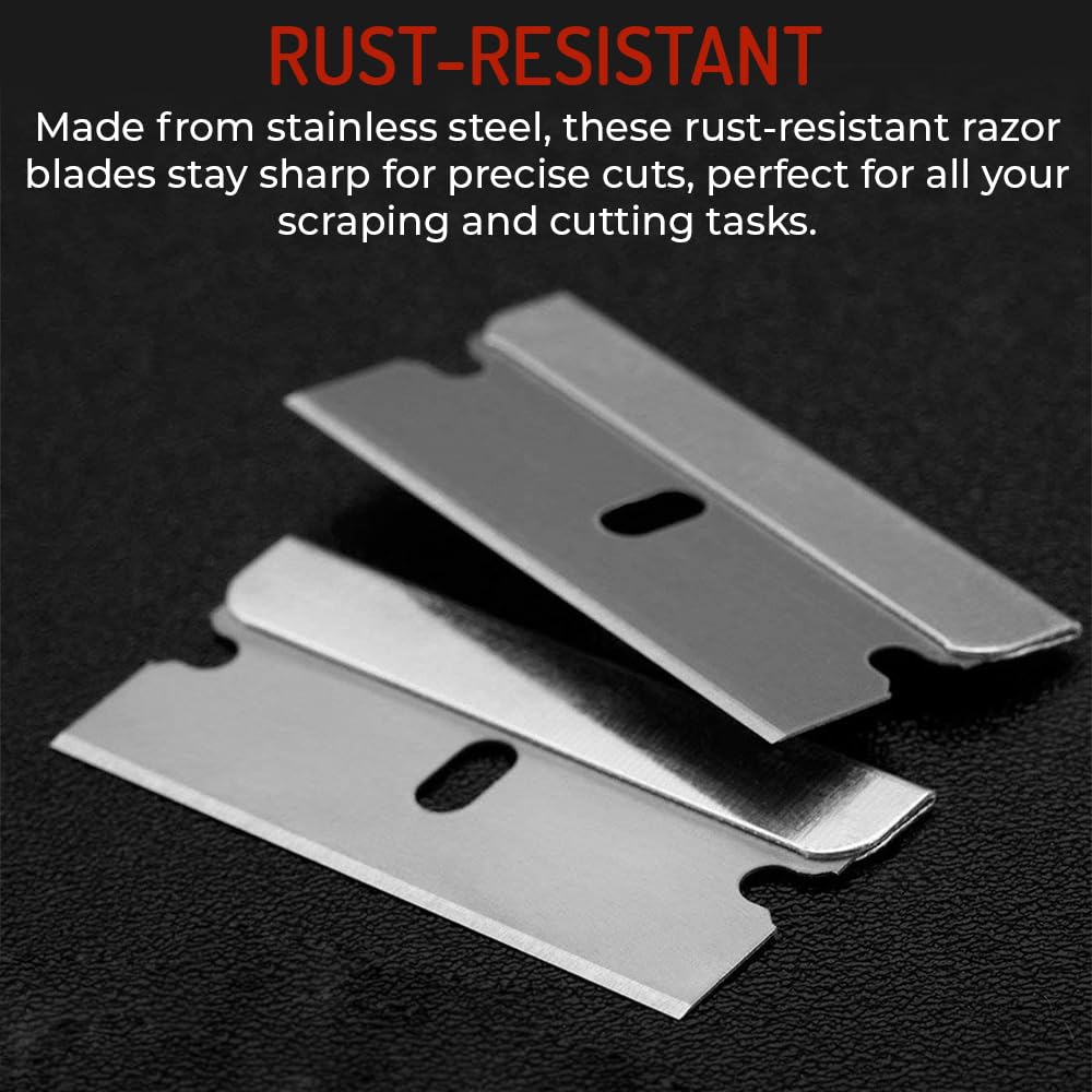 Single Edge Razor Blade, Stainless Steel, Available in Bulk Packs (100)