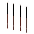 wet n wild Lip Liner Pencil Color Icon Lip Color Makeup, Dark Brown Chestnut (Pack of 4)