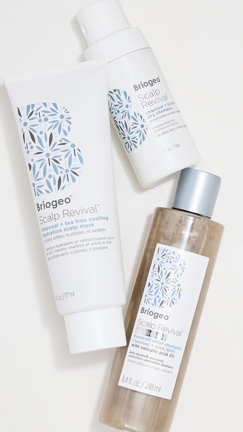 Briogeo Scalp Revival Charcoal & Tea Tree Scalp Mask - Cooling Hydration Treatment for Healthy Hair
