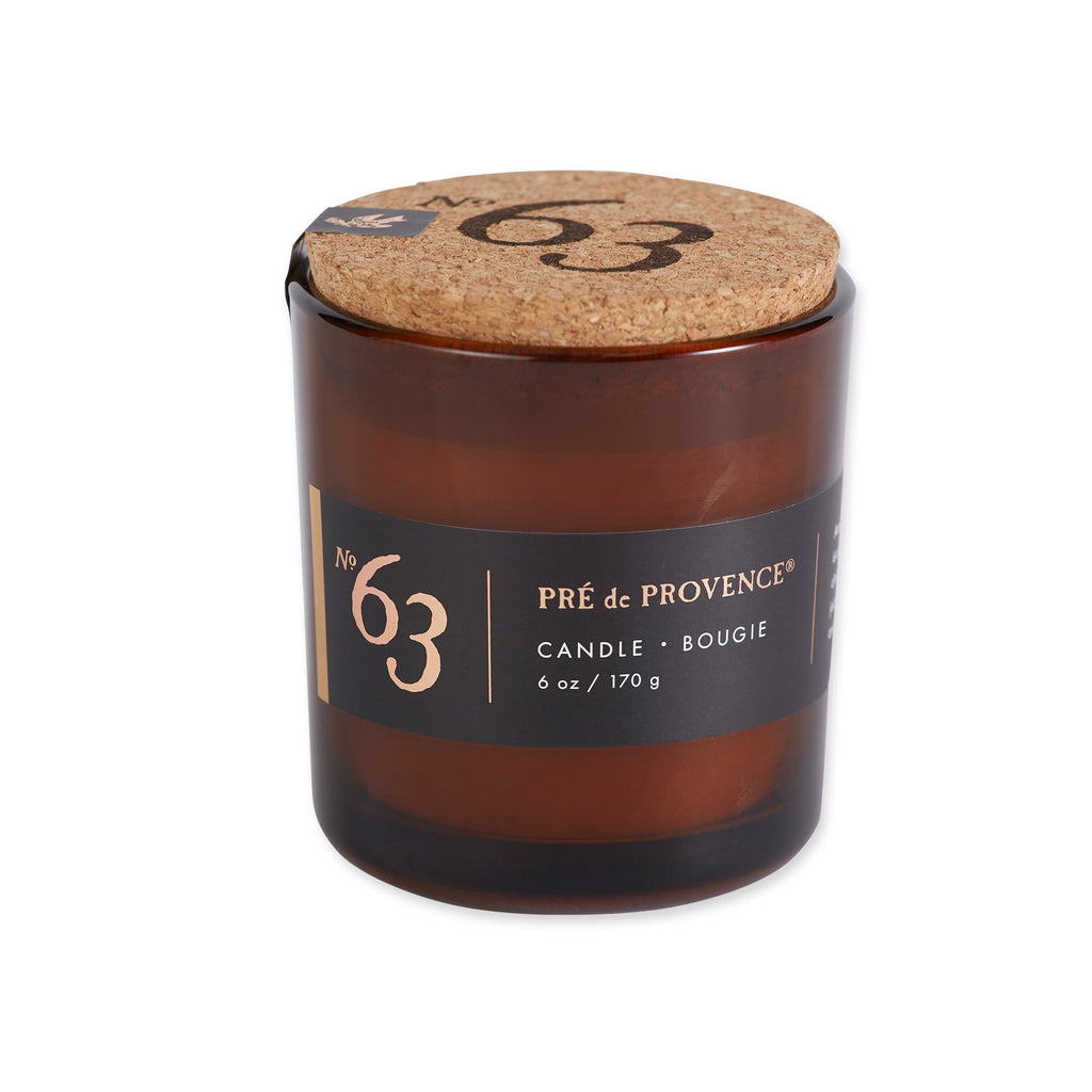 Pre de Provence No. 63 Men's Collection Aromatic, Warm, Spicy Masculine Fragrance, Soy Candle, 170 G