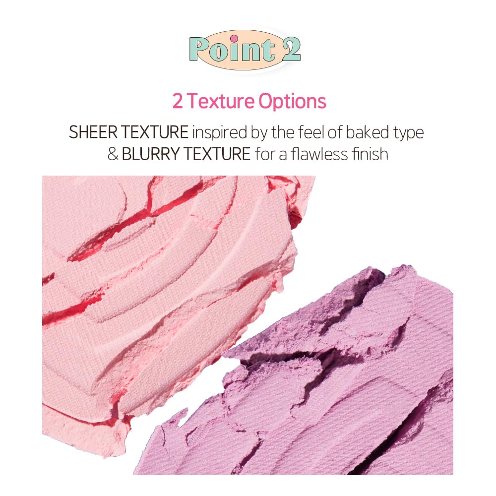 ETUDE Heart Pop Duo Blush, Sweet Beige Pink Cheek Colors, Natural Radiance & Glossy Finish, Layering Formula, Compact 0.2 oz – Lovely Frappe