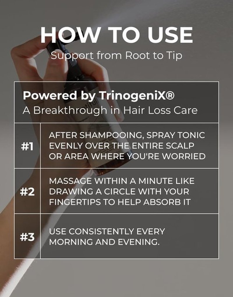 Motifull Hair Boosting Ampoule Tonic - Hair Growth Treatment for Thinning & Regrowth | Lightweight Scalp Serum (1.69 fl. oz.)