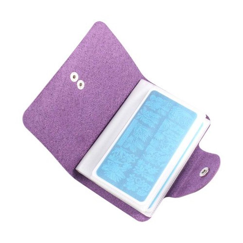 FingerAngel 8pcs Nail Stamp Plates + Nail Stamper with Scraper+ 1 Pcs storage bag Nails Art Stamping Plate Scraper Stamper Set Leaves Flowers Animal Template Image (V17-24)