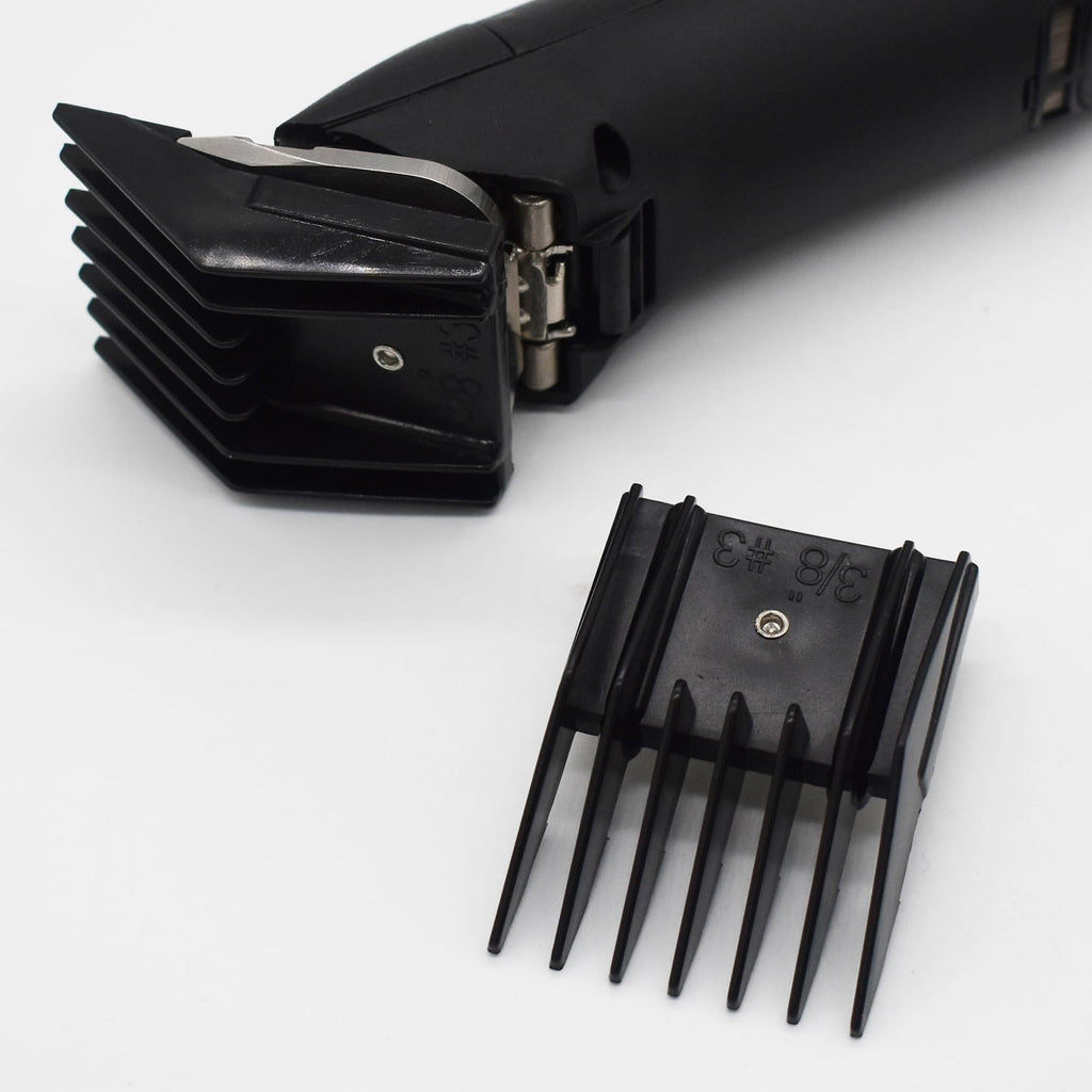 Professional A5 Style Animal Hair Clipper Attachment Guard Guide Cutting Combs 76926-900, Compatible with Oster Classic 76 A5 Andis AG BG Wahl KM Pet Groomers (Black, #3-3/8")