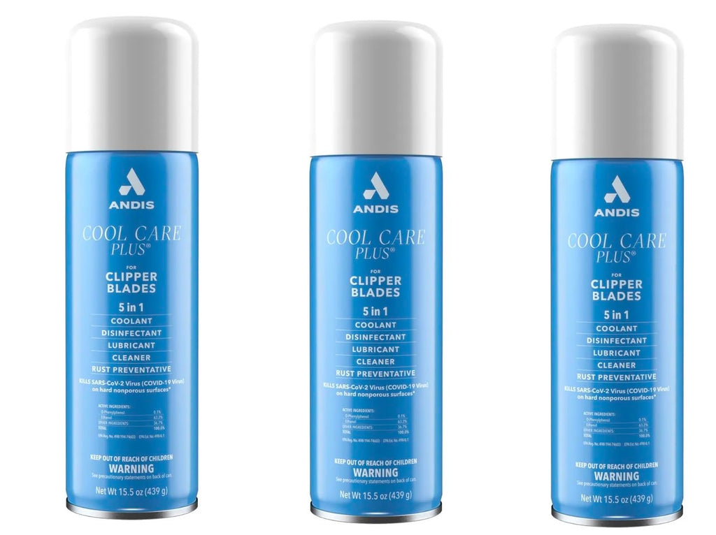 Cool Care Plus Clipper Blade Cooling Lube Cleaner Groomer Stylist Barber 15.5oz Spray (2 Cans)