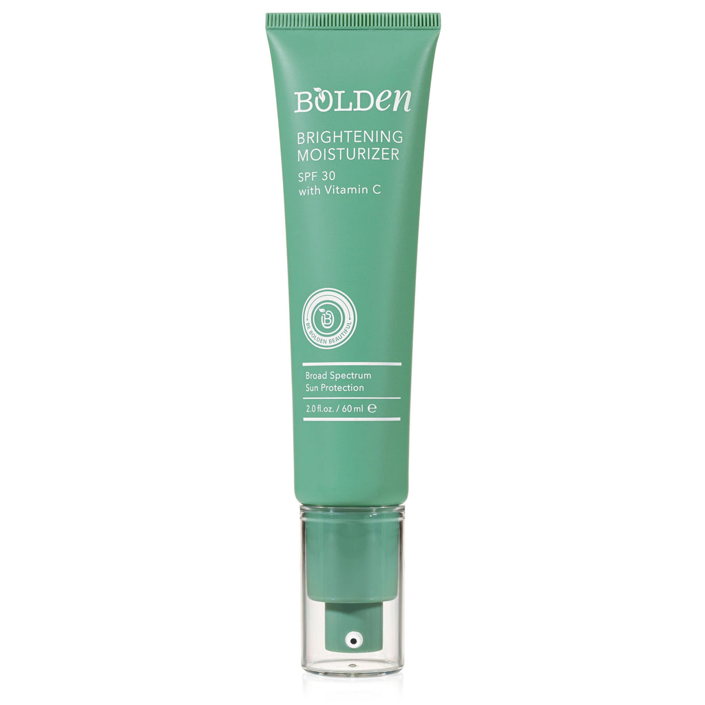 Bolden Brightening Face Moisturizer with SPF 30 & Vitamin C - Broad Spectrum UVA/UVB Hydrating Moisturizer Face Cream for Women - Applies Clear without Chalky Residue & Fade Dark Spots - 2.0FL Oz