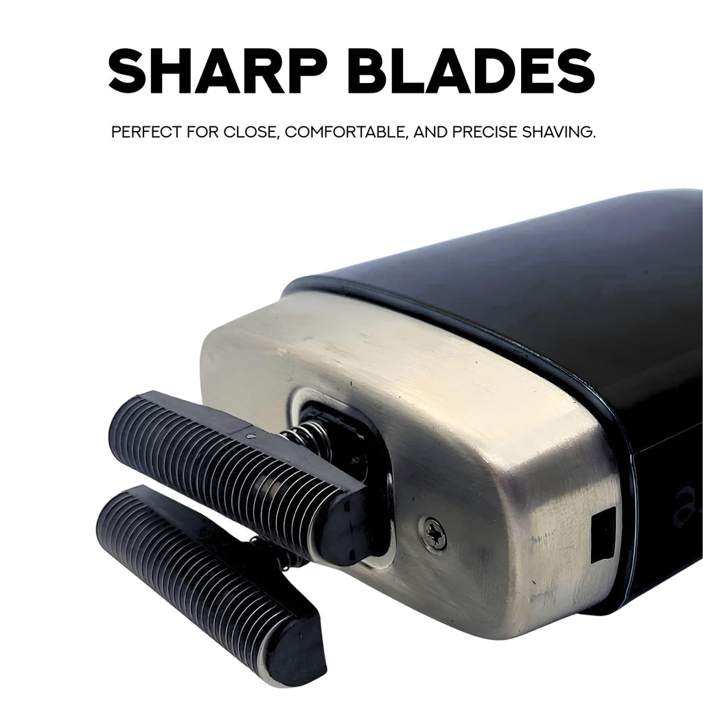 Supreme Trimmer Crunch Lite STF600 | Professional Double Foil Shaver for Men | Cordless & Corded, 60 Min Runtime, Hidden LED Display | Barber Face & Head Finishing Razor