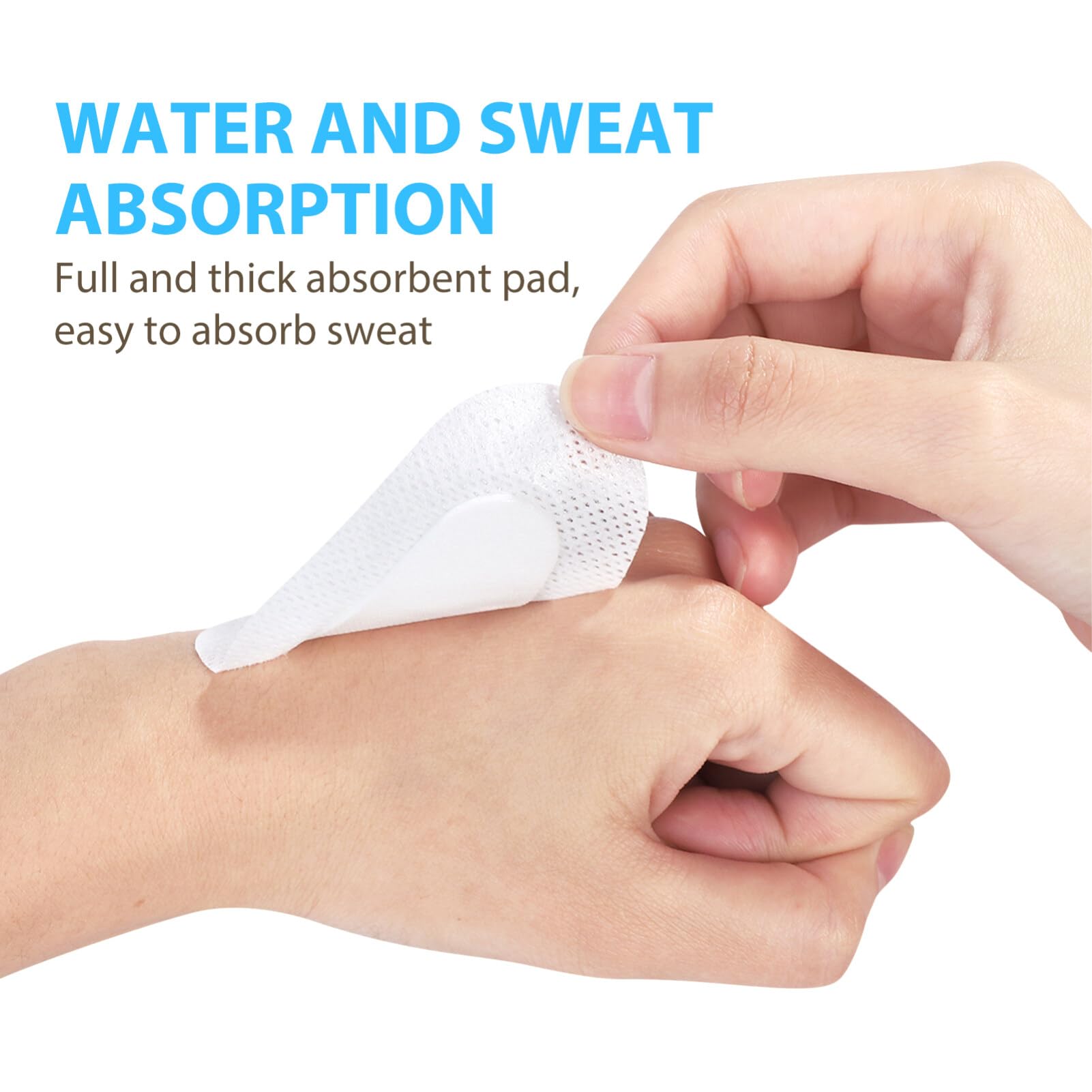 LALAFINA 20Pcs Sterile Nonwoven Eye Pads Breathable Eye Patches Soft Medical Self- Adhesive Nonwoven Wound Dressings for Adults, Random Color