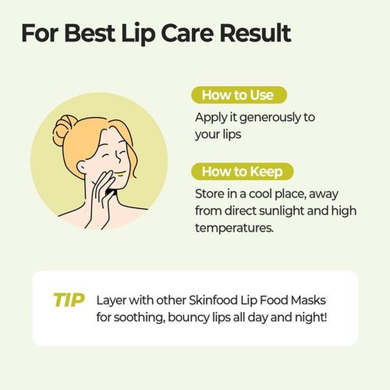 SKINFOOD Lemon Dill Butter Lip Balm, Korean Glowing Organic Lip Butter for Every moment, Stocking Stuffers, Nourishing Lip Care for Firm, Hydrating & Moisturizing Lip Balm, Vegan (0.71 fl. oz.)
