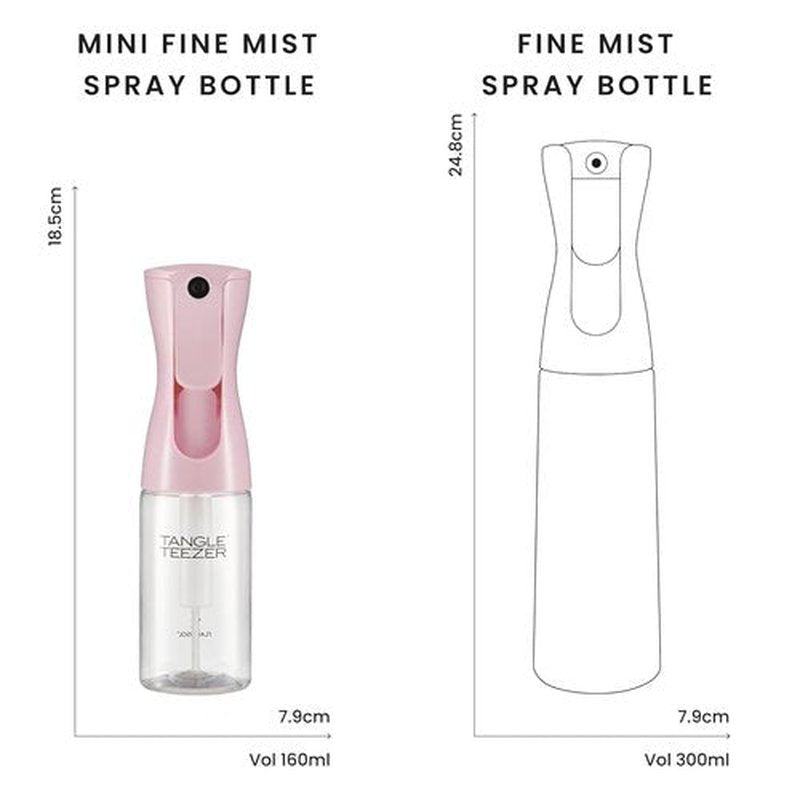 TANGLE TEEZER Travel-Size Continuous Spray Bottle - Reusable & Refillable for Hair Detangling | 6.1 oz, Millennial Pink