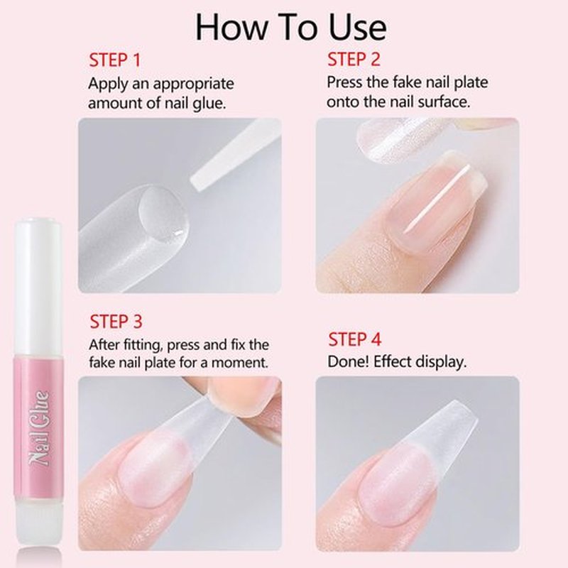 MUSILAN Nail Glue,Super Strong & Long-Lasting Nail Glue for Broken Acrylic Nails Press on Nails,Professional Ultra Quick Adhesive for Nail Art Supplies,0.07OZ/PCS(80PCS)