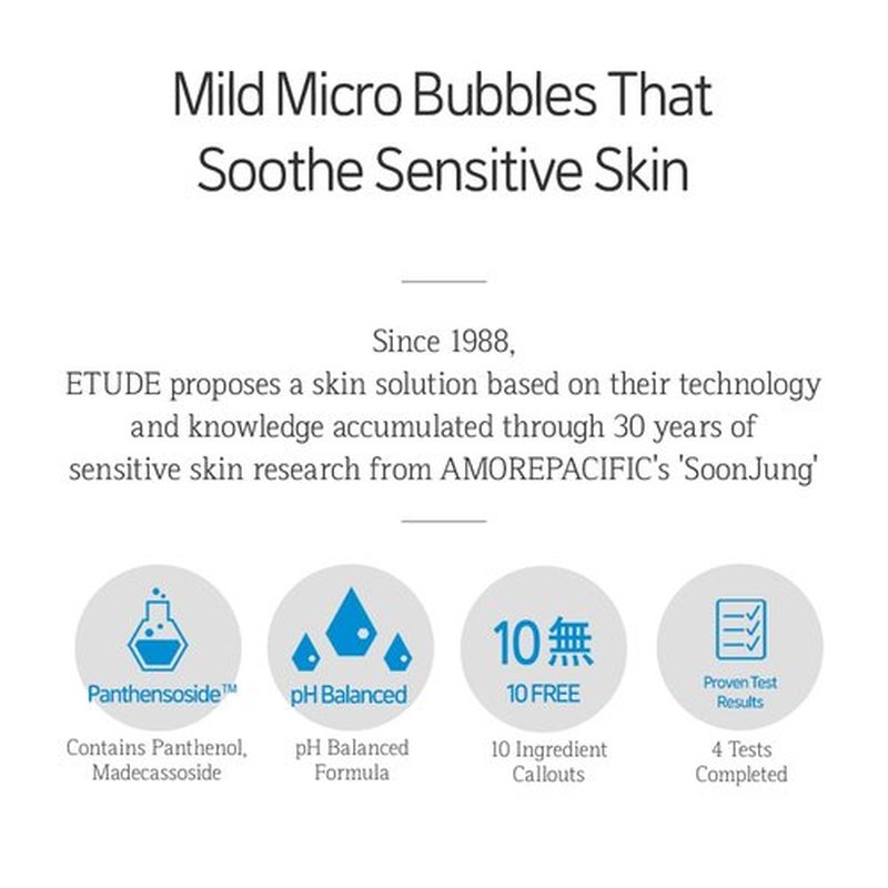 ETUDE SoonJung pH 6.5 Whip Cleanser Duo Set| Mild Micro Foaming Face Wash for Sensitive Skin, Panthenol, Madecassoside for Soothing, Barrier Repair, Vegan Certified, Non-comedogenic, 10.14 Fl Oz
