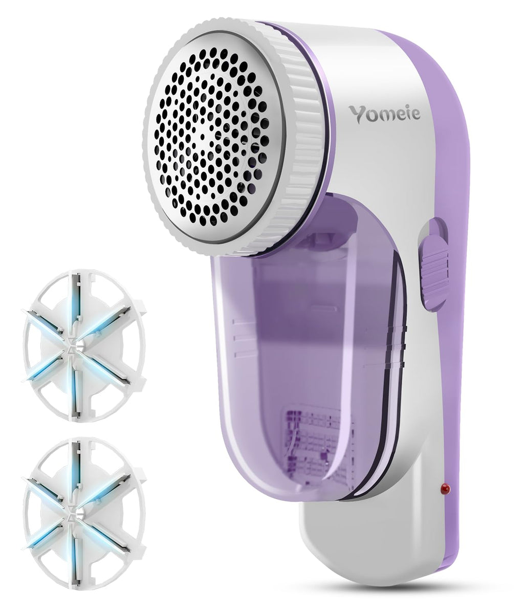Fabric Shaver Rechargeable, Electric Lint Remover & Pill Remover for Clothes, USB-C Sweater Shaver with 6-Leaf Blade Depiller, Removes Fuzz Pills Bobbles from Cashmere Fleece Couch Furniture