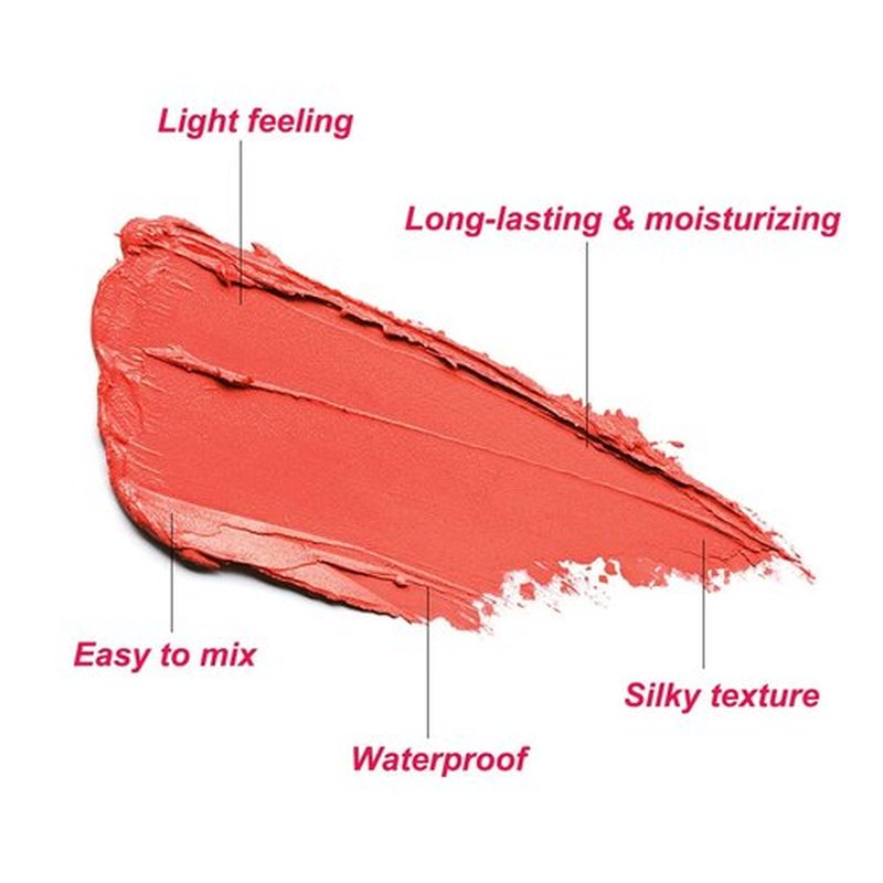 GMaxit Multi-Use Makeup Blush Stick,Beauty Solid Moisturizer,Waterproof Natural Nude Makeup,Tinted Solid Moisturizer Stick for Eyes Lips Cheek(1#shy pink)