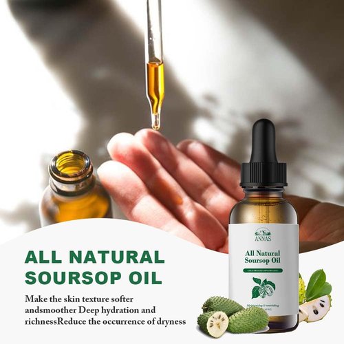 ANNAS Soursop Oil Organic,Natural Antioxidant, Cell Support & Regeneration, Immune Boost, Soursop Bitters Liquid, Non-GMO, Vegan, Natural Soursop Flavo