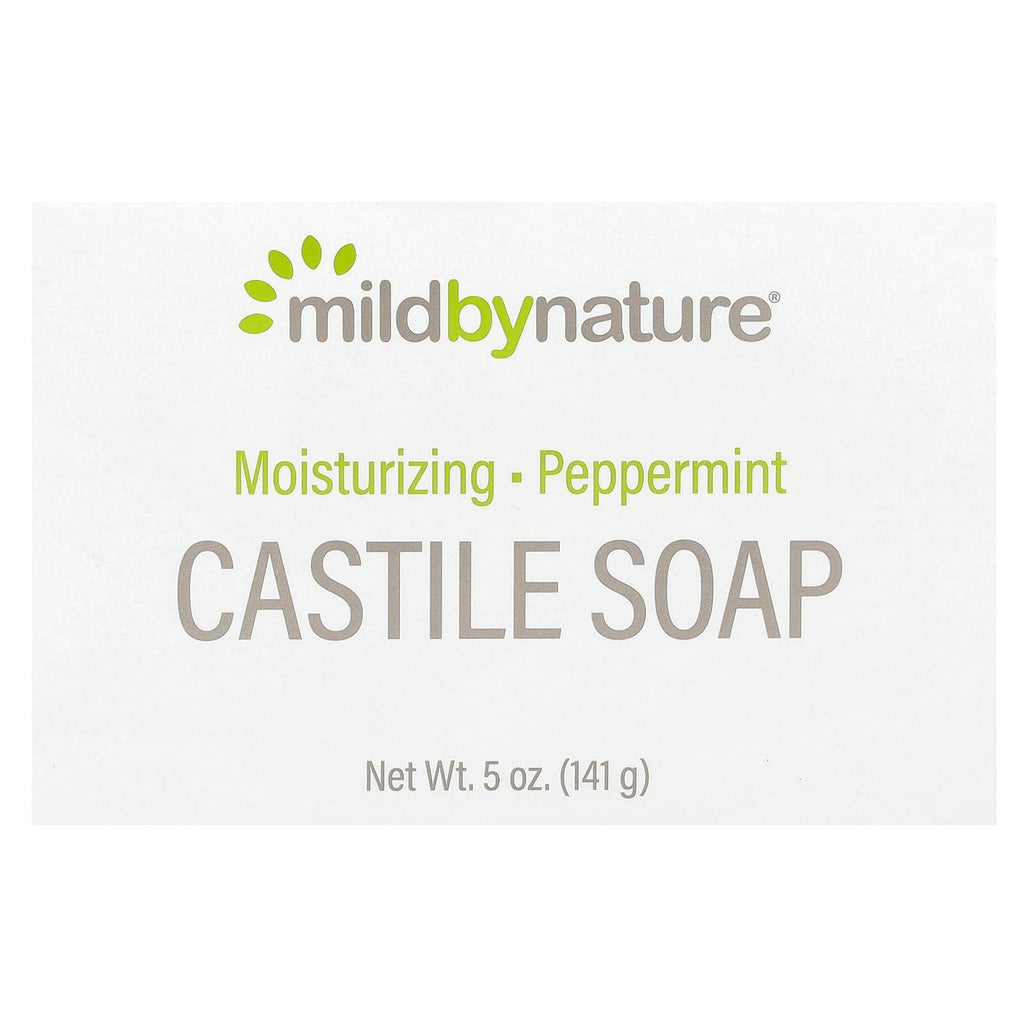 MILD BY NATURE Castile Bar Soap, Peppermint, 5 oz (141 g)