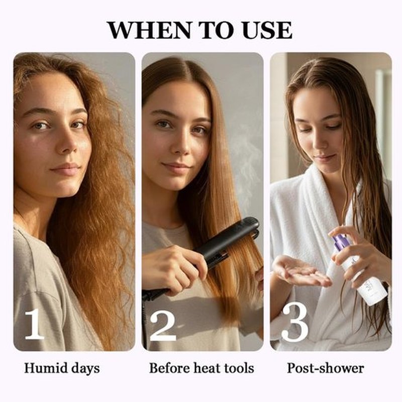 HerStyler Marula Oil Hair Serum - Anti-Frizz Treatment for Dry, Damaged Hair - Boosts Shine & Straightens - 2 Fl Oz