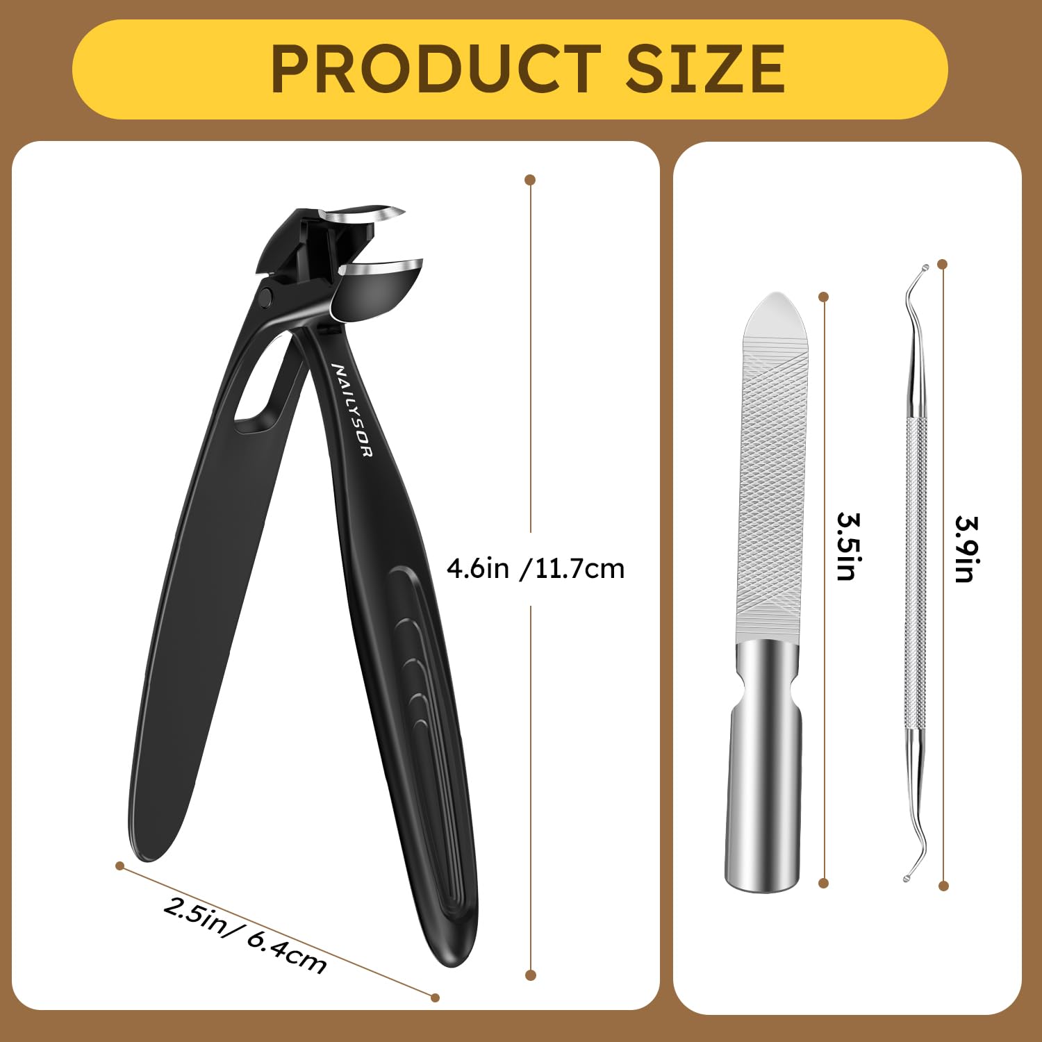 Upgrade Extended Toenail Clippers for Thick Toenails, Long Handled Nail Clippers for Seniors, Large Fingernail Clipper Angled Head with Catcher, Ergonomic Wide Opening Heavy Duty Cutter for Men Women