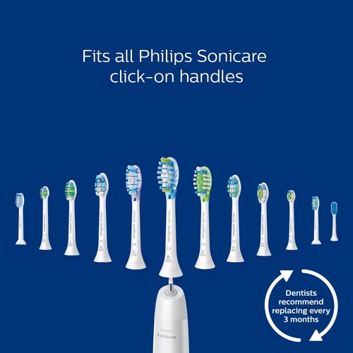 Philips Sonicare Replacement Toothbrush Heads - Adaptive Clean Technology | White 2-Pack