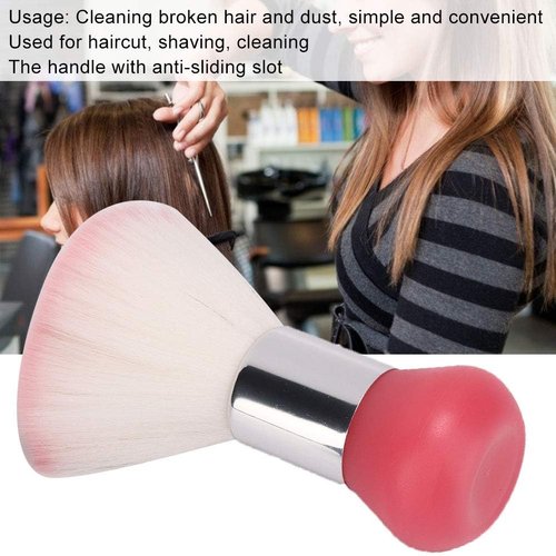 Ktsxxops Barber Brush Neck Duster, Broken Hair Sweep Brush Hairdressing Broken Hair Cleaning for Barber Shop, Versatile Nail Dust