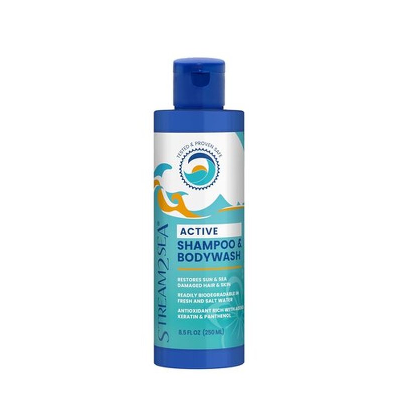 STREAM 2 SEA 3-in-1 Shampoo, Conditioner & Body Wash - Reef Safe, Organic & Biodegradable - 8.5 Fl Oz