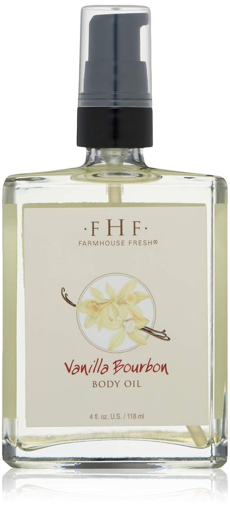FarmHouse Fresh Vanilla Bourbon Body Oil - Nourishing Hydration | 4 Fl Oz