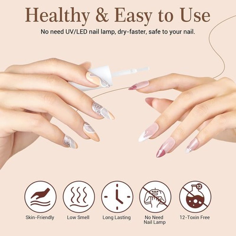 AZUREBEAUTY Dip Powder Liquid Set - 8 Essential Tools for No Lamp Dipping | 15ml Each