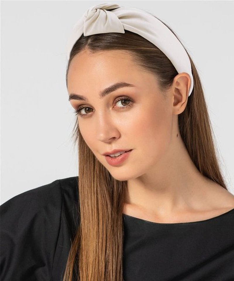 TOBATOBA Leather Headbands for Women, 4Pcs PU Leather Knotted Headband for Women, Top Knot Headband, Diademas Para Mujer De Moda, Neutral Cute Womens Fashion Headband, Hair Accessories for Women Girls