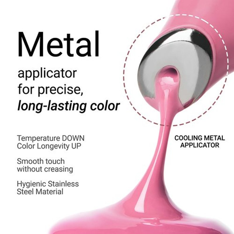JUNG SAEM MOOL Lip-Pression Metal Serum Gloss - Hydrating Tinted Lip Balm with Precision Applicator & Serum Infusion