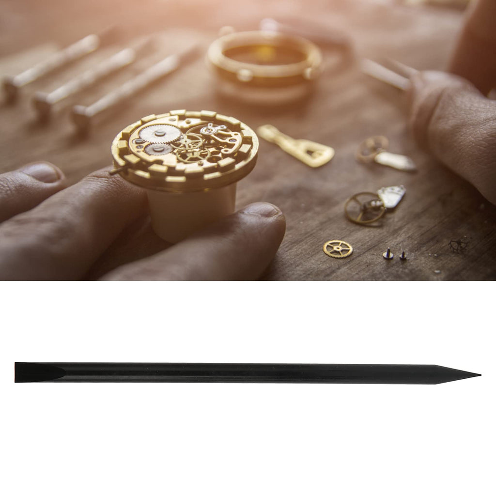 Brrnoo Watch Dial Cleaning Stick, Watch Polystyrene Cleaning Sticks Watchmakers Tool, Professional Plastic Watch Cleaning Repair Tool for Watchmaker (Black)