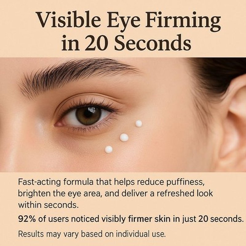 20S Instant Eye Lift Cream - Firming Eye Treatment That Reduces Puffiness & Smooths Wrinkles | 30ml Unscented