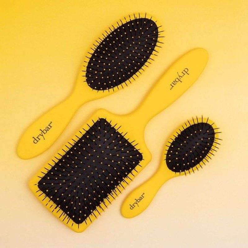 Drybar Super Lemon Drop Detangling Brush - Effortless Hair Tangle Removal | Vibrant Yellow Design