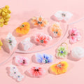 30 Pieces of 3D Flower Nail Art Charm Handmade Acrylic Flowers, Mixing 15 Designs of Summer Nail Water Drops Crystal Acrylic Flower Nail Art Charm for Women's Nail Decoration Gift