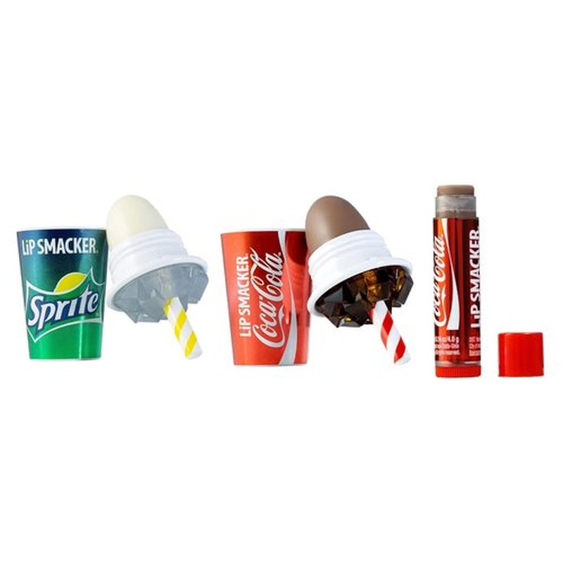 Lip Smacker Coca-Cola Collection Lip Balm - Fun Trio of Coca-Cola & Sprite Flavors for Kids