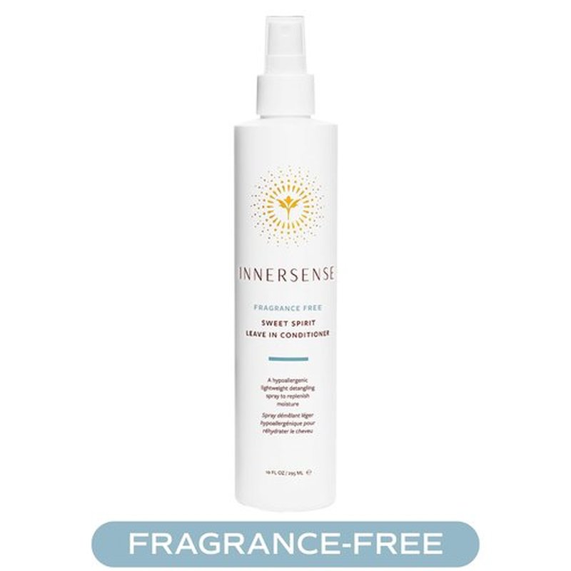 Innersense Organic Beauty - Fragrance-Free Sweet Spirit Leave-in Conditioner | Detangling, Hydrating, Smoothing | Non-Toxic, Cruelty-Free, Clean Haircare (10 fl oz)