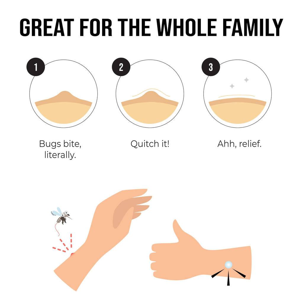 quitch Bug Bite Itch Relief Patch Kids, Bug Bite Patch, Summer Travel Essentials for Kids, Mosquito Anti Itch Cream Alternative Summer Camp Essentials Itch Relief, Baby hydrocortisone Alternative