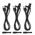 AZJCKEW USB Charging Cable Replacement for Skull Shaver Pitbull Gold Pro, Palm, Platinum Series Electric Razor, Compatible with Silver Pro, Butterfly Kiss, Beast Clipper,USB Cable 3-Pack