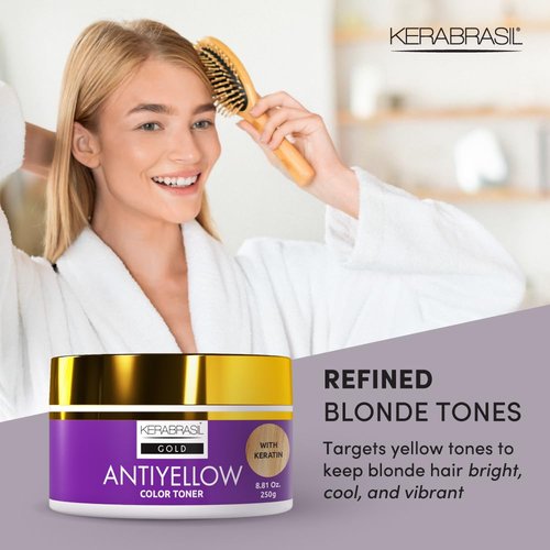 Antiyellow - Neutralizing Treatment for Brassy Tones | Enhances Cool Blonde & Hydrates Color-Treated Hair