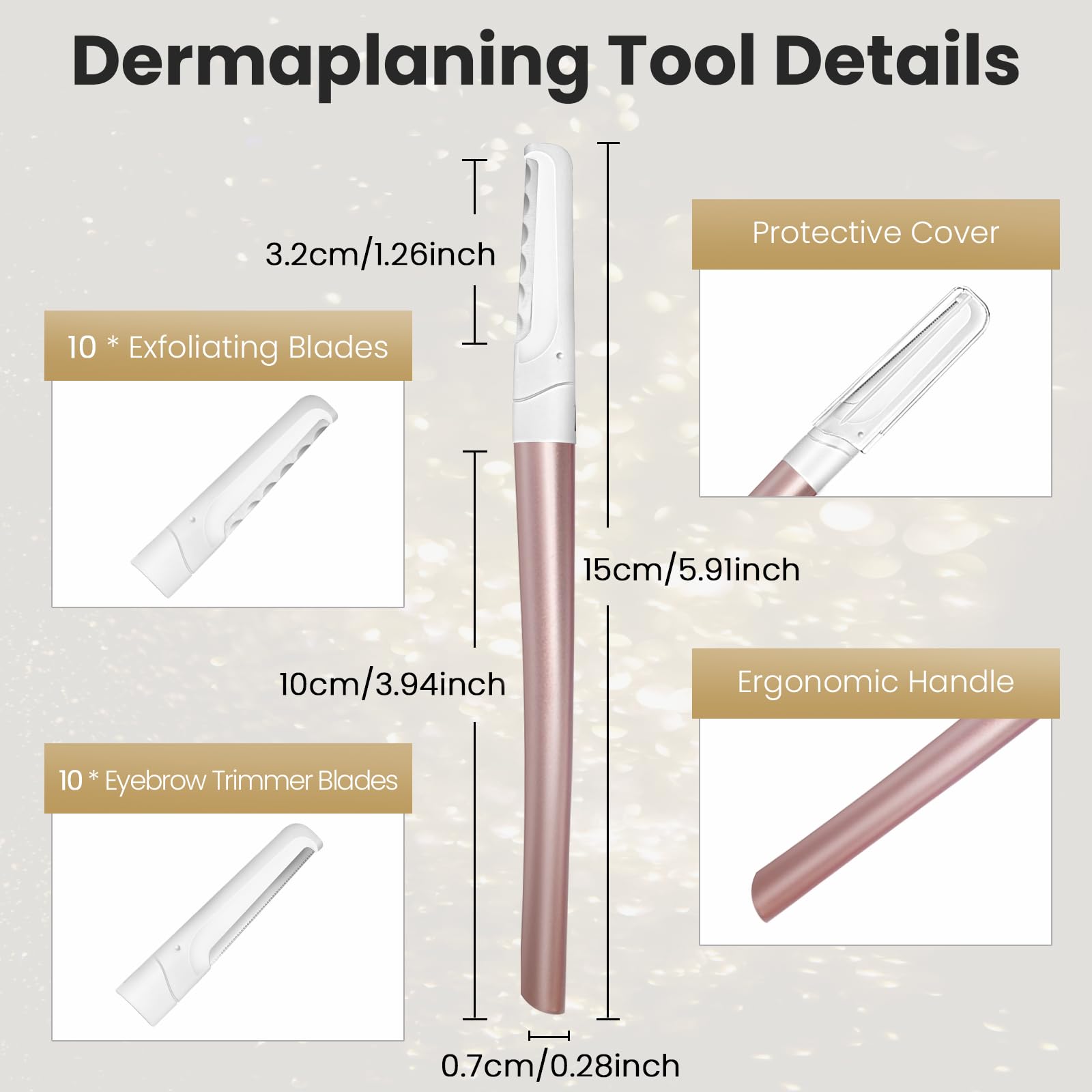 COSYLIFE Dermaplane Razor for Women Face