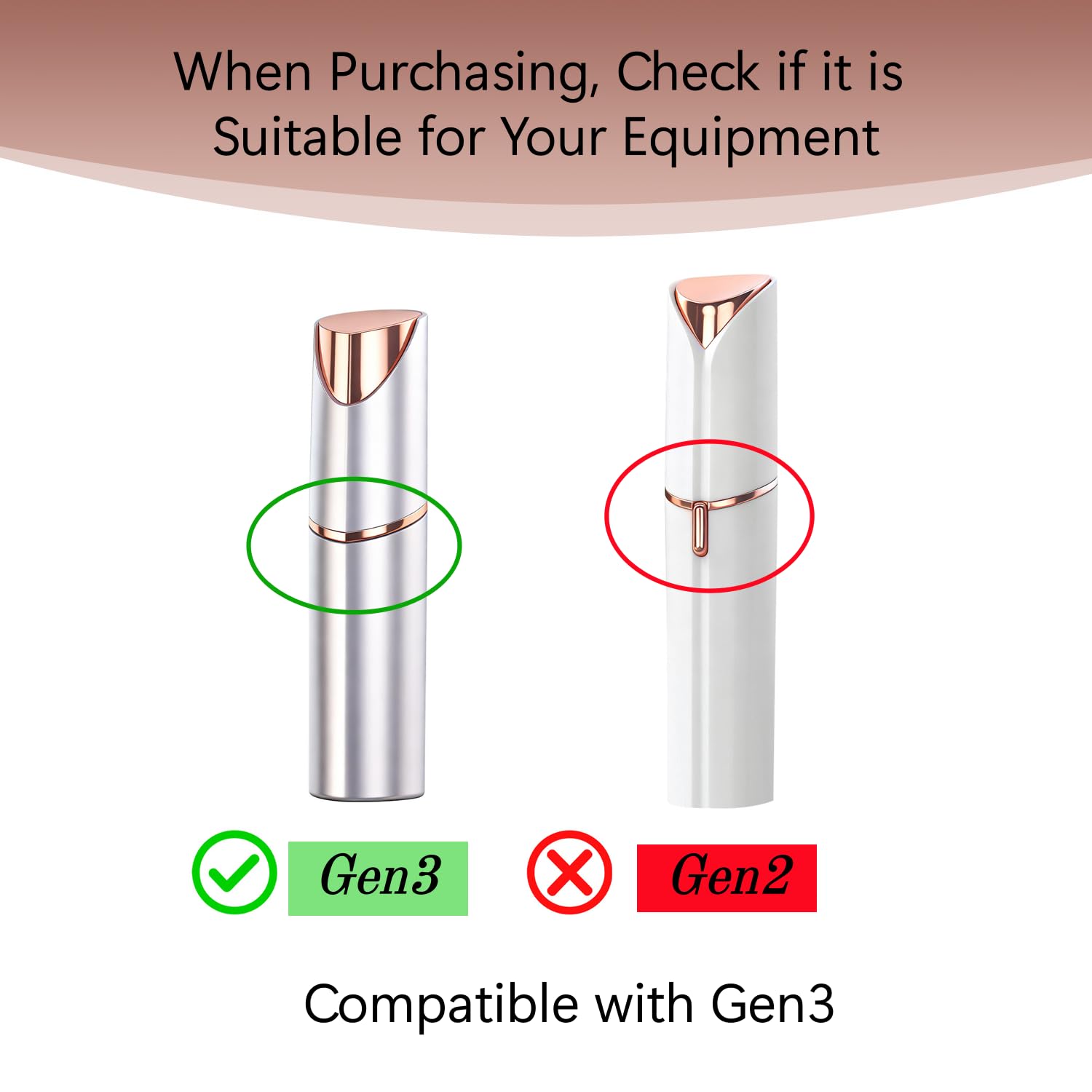 6 Pack Replacement Heads Gen 3 Compatible with Flawless Facial Hair Remover, Replacement Blades Heads Compatible with Finishing Touch Flawless Hair Removal Generation 3