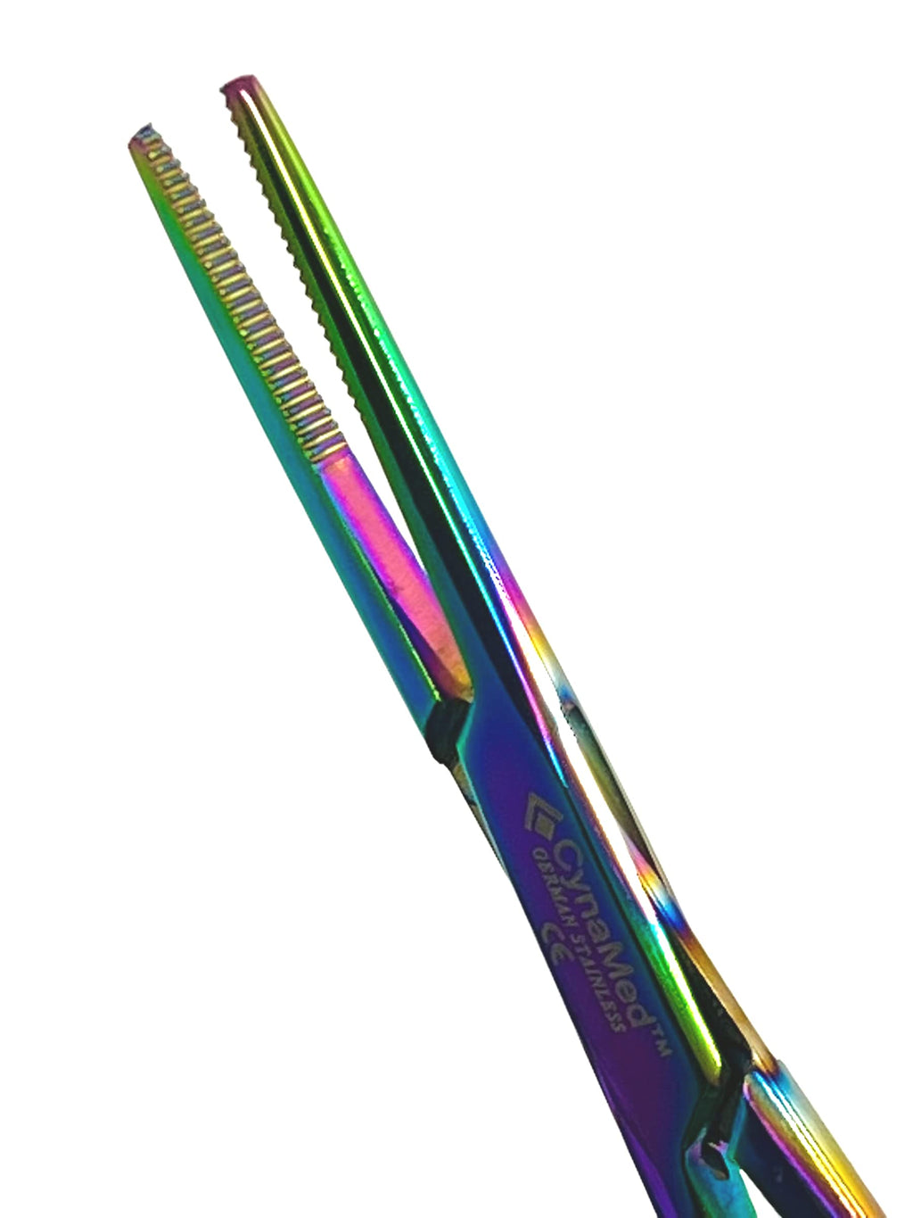 PREMIUM 1 EACH 5.5" STRAIGHT Hemostat Forceps Locking Clamps Stainless Steel Set-MULTI RAINBOW COLOR