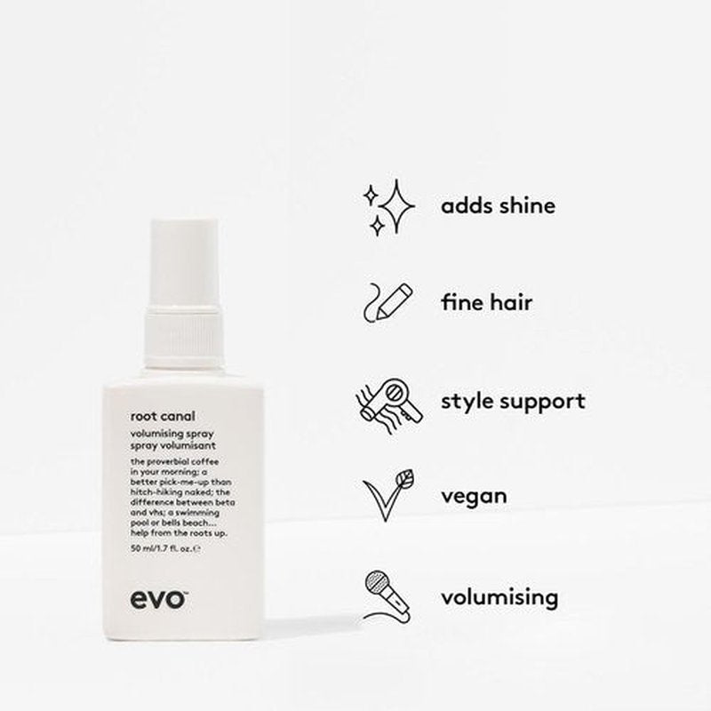 EVO Root Canal Volumizing Spray - Lightweight Texture Boost for Natural Thickening | Hair Styling Solution