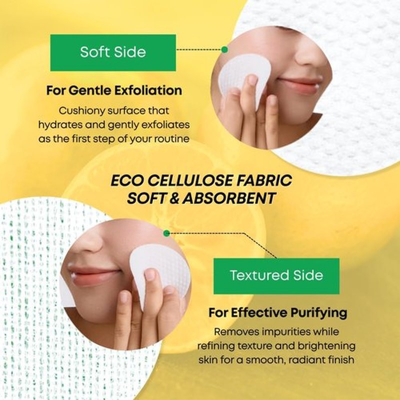 SOMISOME Green Tangerine Radiant Tone Up Pads – Korean Toner Pads with Niacinamide, Centella Asiatica & Vitamin C, Dark Spot Corrector, Tone-Up & Hydrating Face Toner 50 Pad