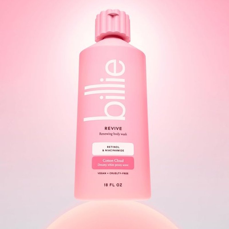Billie Body Wash - Reviving & Renewing Cotton Cloud Scent | 18 fl oz, Vegan & Cruelty-Free